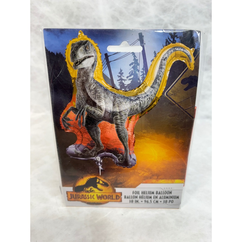 Jurassic World Blue Raptor Foil Helium Balloon 38 Inch Dinosaur Unique